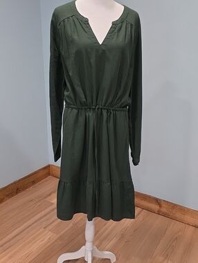 Pact Green Cotton Prarie Dress L